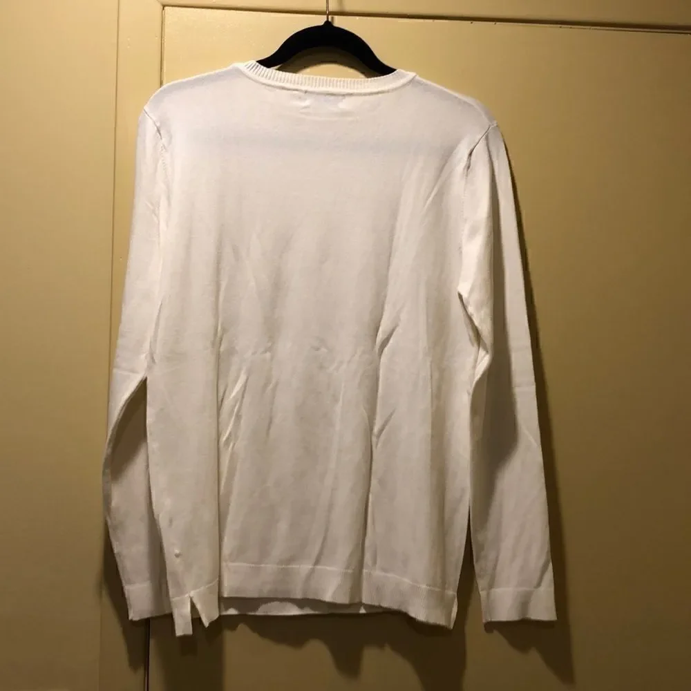 NWT 525 American Ivory Sweater, Size Large